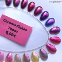 Effet Chrome Flakes - Topaz