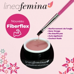 Gel FiberFlex 50ml pour des poses d'ongles longues tenues | Linea Femina