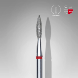 diamond-nail-drill-bit-pointed-flame-red-head-diameter-2-1-mm-working-part-8-mm