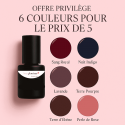 Kit 6 Couleurs vernis semi permanent  tendances Automne - Hivers