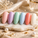 Palette Vernis Semi-Permanent Printemps 2026 – 6 Couleurs Pastel & Corail Tendance