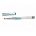 Pinceau Gel UV Langue de Chat 4 Professionnel Vert Strass