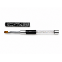 Pinceau Gel Ovale 6 Professionnel Noir Strass