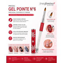 Pinceau Gel langue de chat n&deg;06 rouge