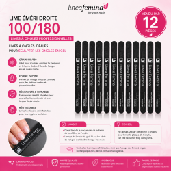 Lime Emery Droite 100/180 - 12 Pieces