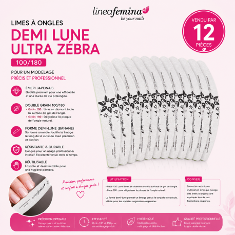 Lime Demi Lune 100/180 - 12 Pièces