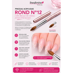 Pinceau Acrylique Rond n&deg;12 Linea Femina