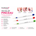 Set De 3 Pinceaux Nail Art