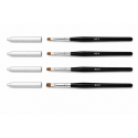 Kit 4 Pinceaux Gel UV Professionnels avec Capuchons Linea Femina