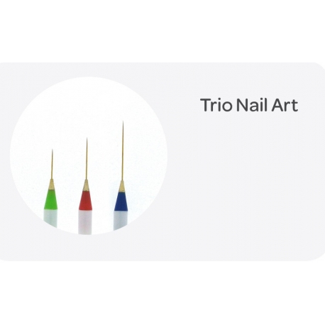 Set De 3 Pinceaux Nail Art