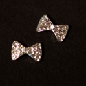 Noeud Argent Strass 1Cm/6Mm